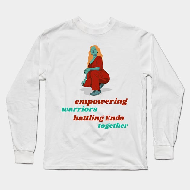 empowering warriors: battling Endo together Long Sleeve T-Shirt by Zipora